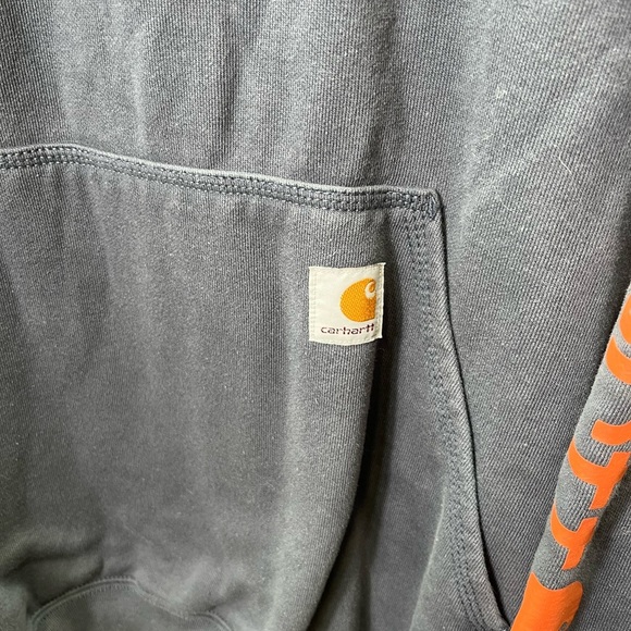 Carhartt Loose Fit Pullover Hoodie Mens M Baggy Work heavyweight Work 1824 - Picture 2 of 8